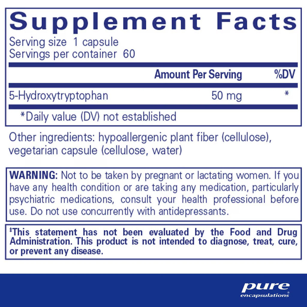 Pure Encapsulations 5-HTP 50 mg