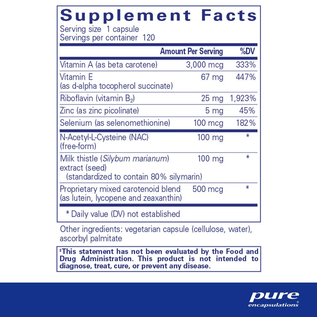 Pure Encapsulations AntiOxidant Formula 120's