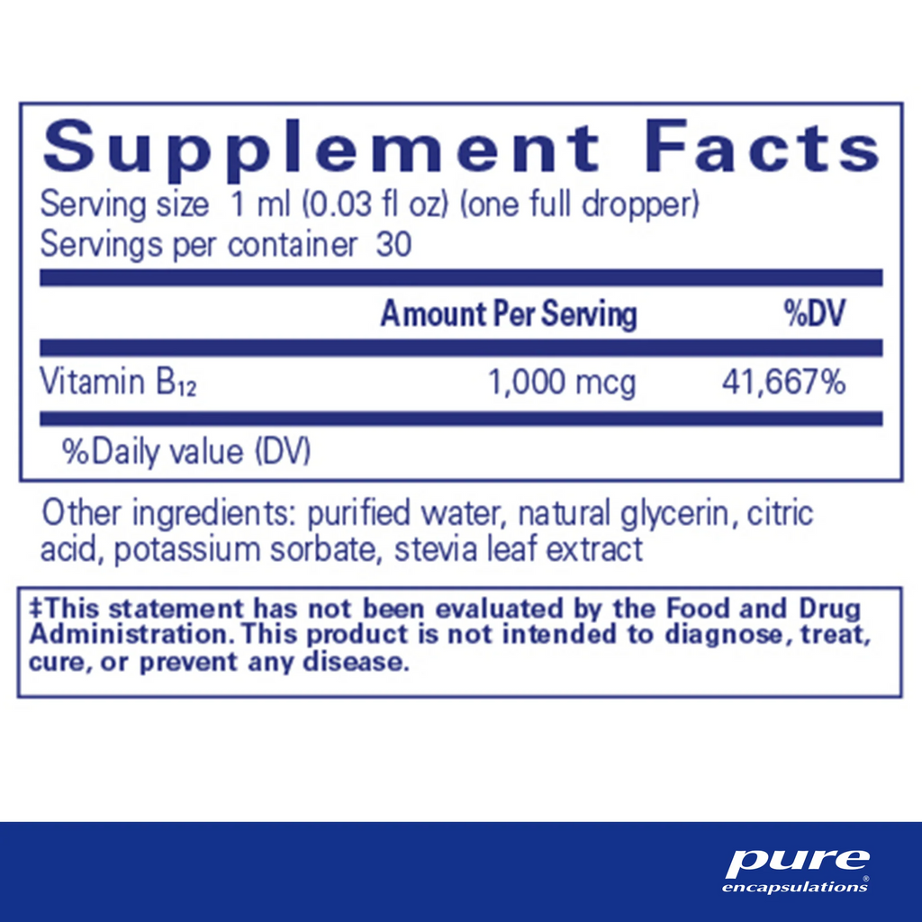 Pure Encapsulations B12 Liquid