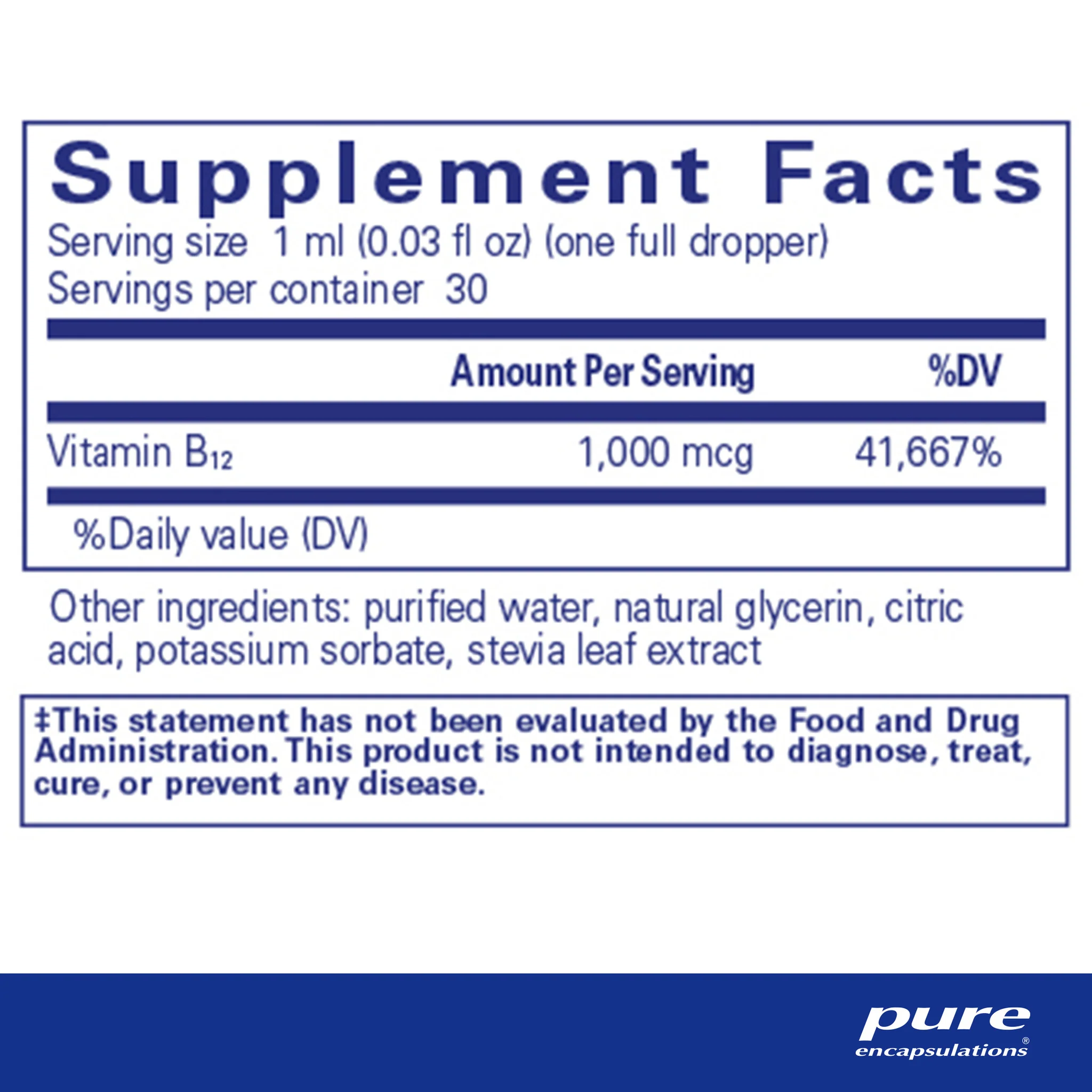 Pure Encapsulations B12 Liquid