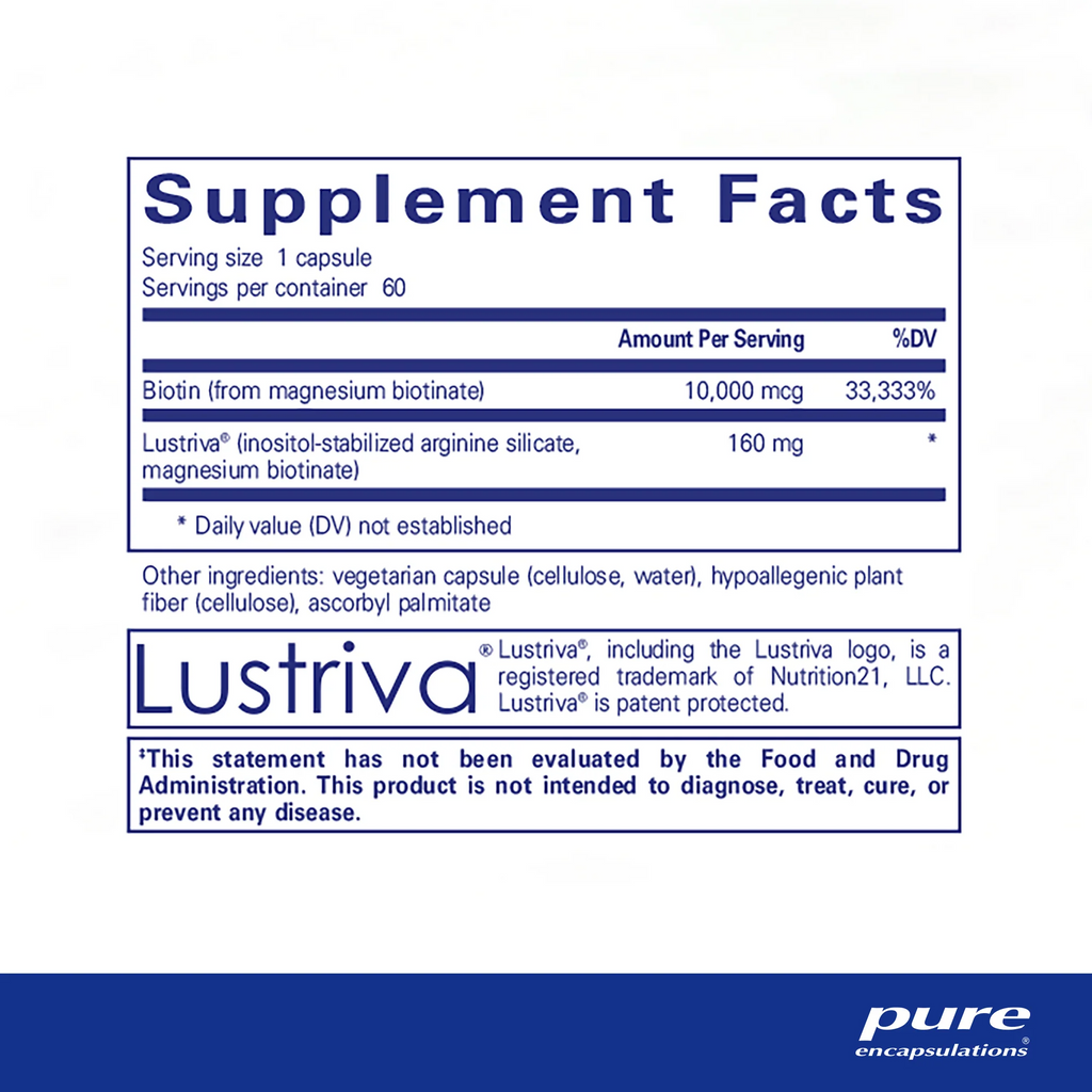 Pure Encapsulations Biotin Complex Hair & Skin