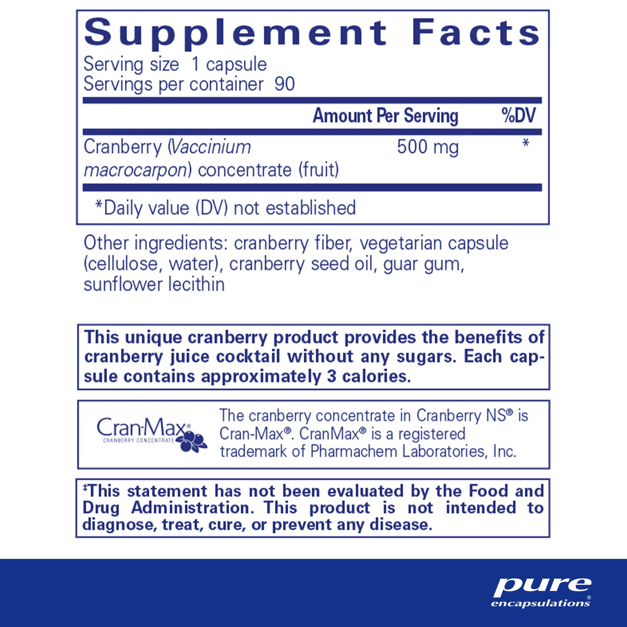 Pure Encapsulations Cranberry NS