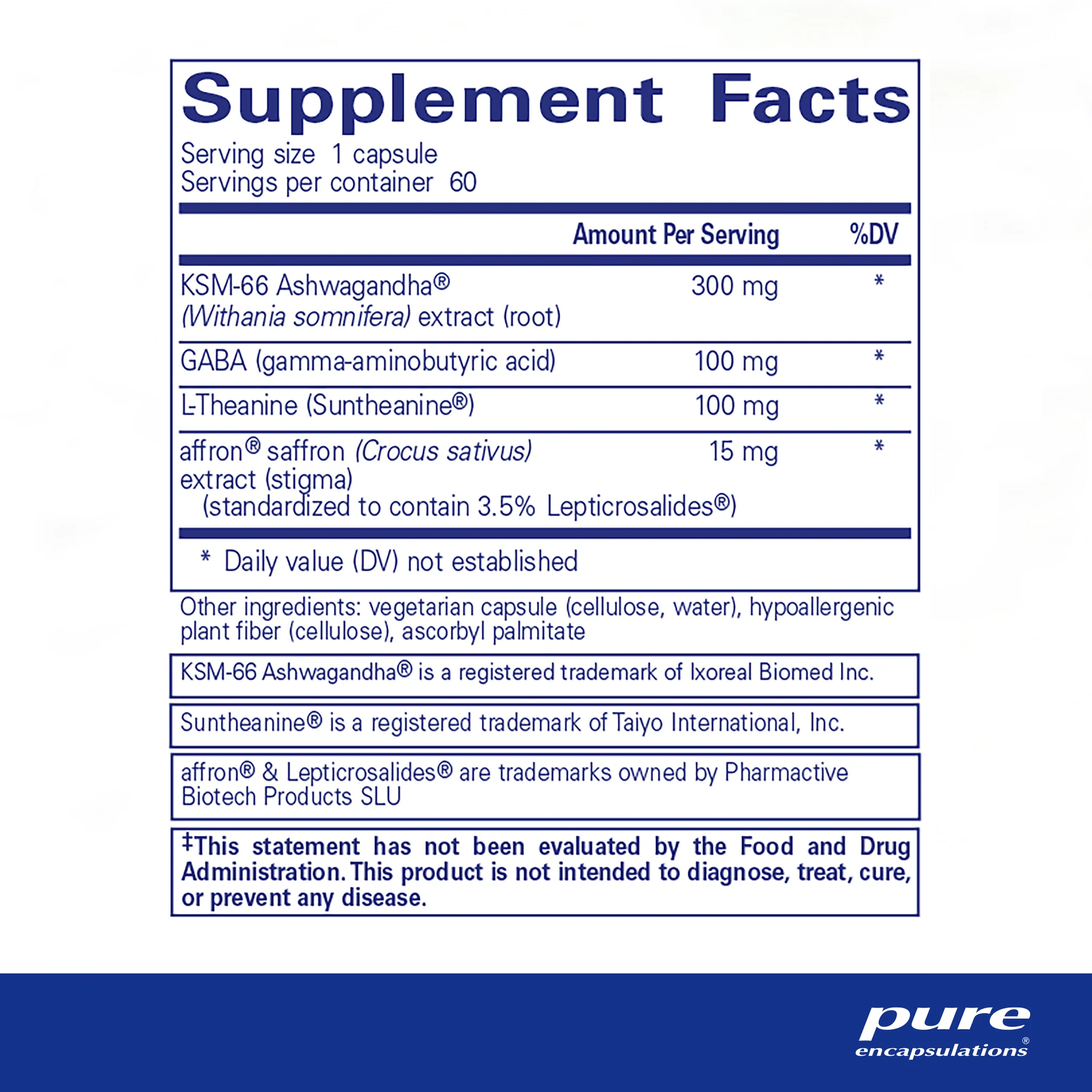 Pure Encapsulations Daily Calm