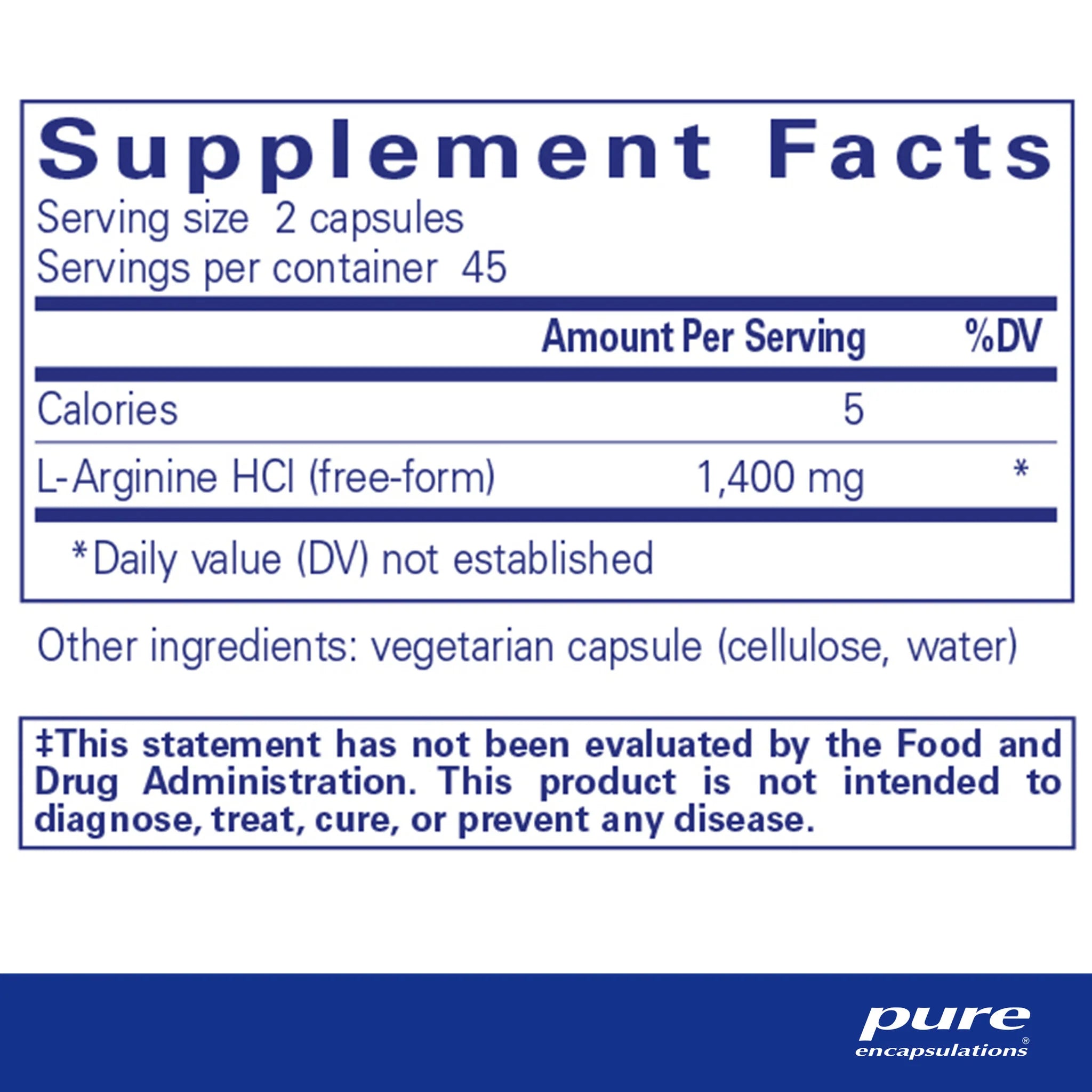 Pure Encapsulations L-Arginine