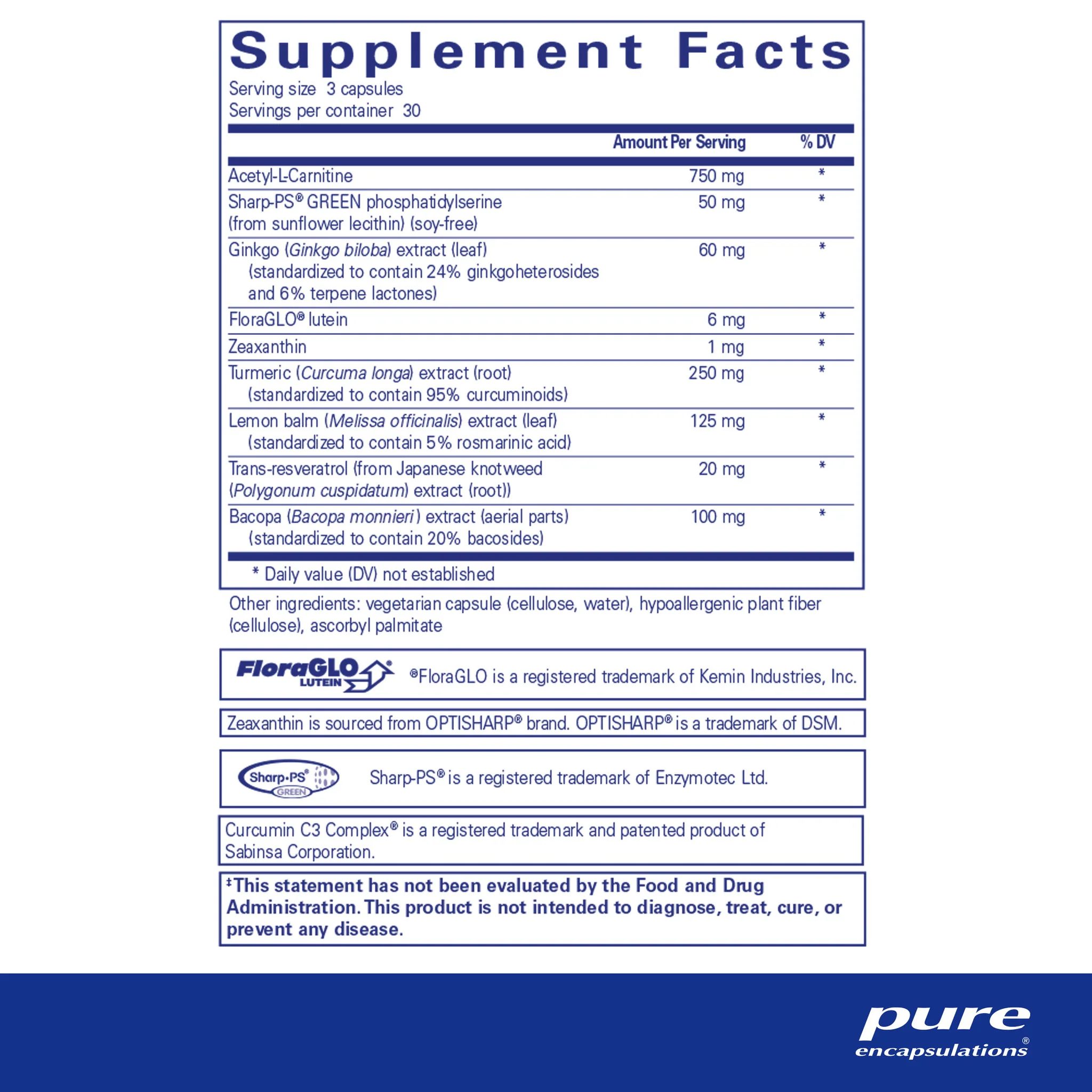 Pure Encapsulations Memory Pro