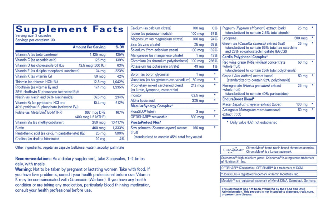 Pure Encapsulations Men's Nutrients