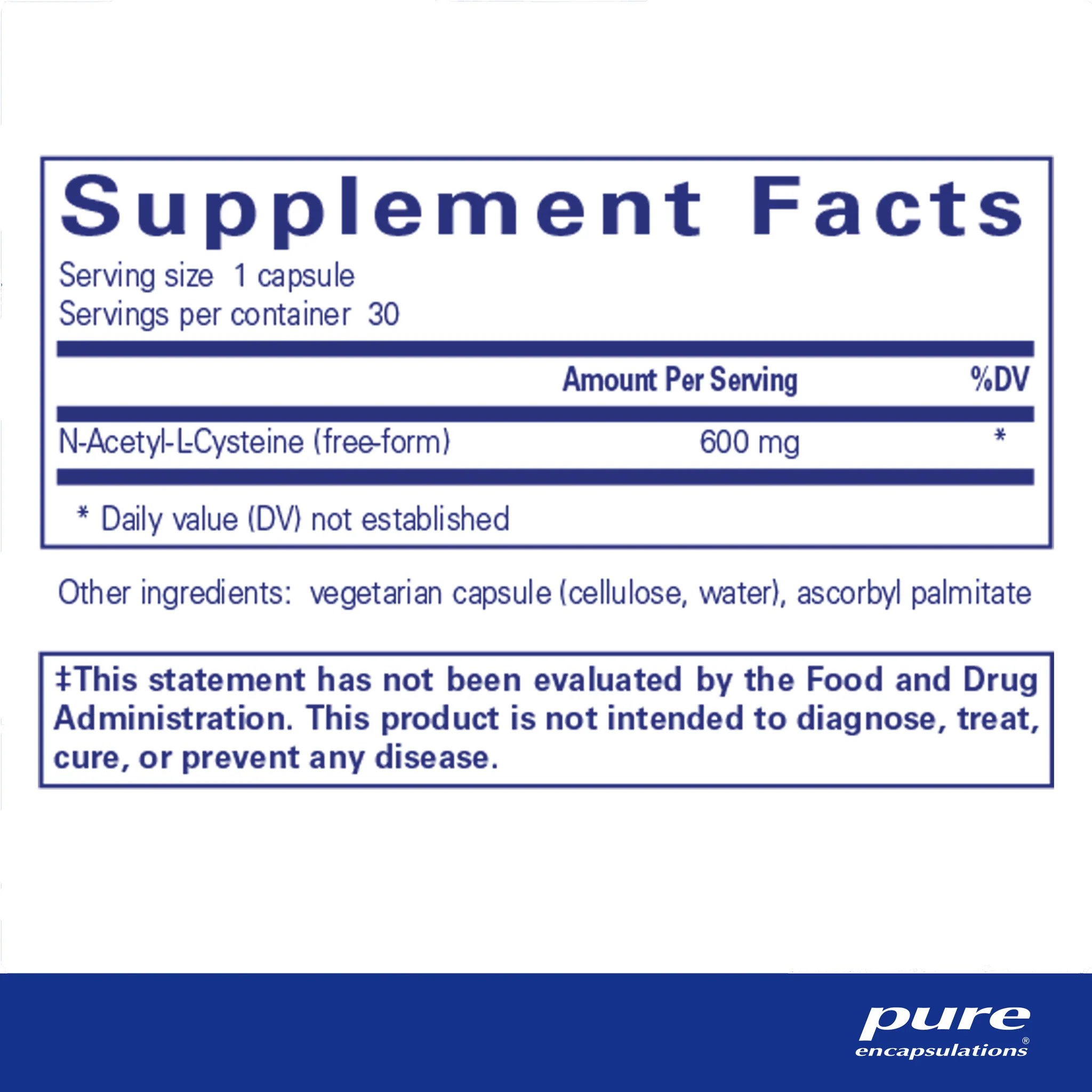 Pure Encapsulations NAC 600 mg