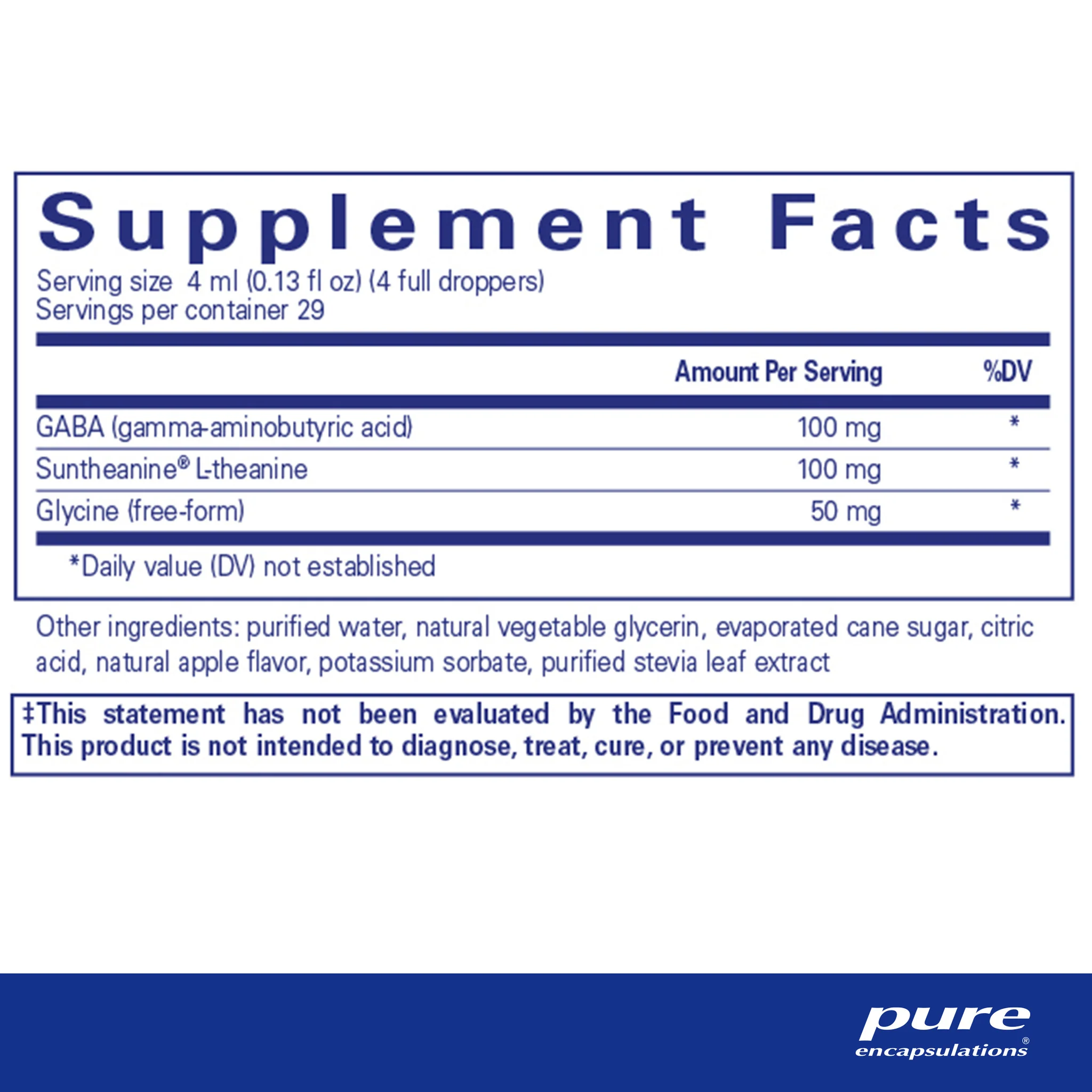 Pure Encapsulations Pure Tranquility Liquid