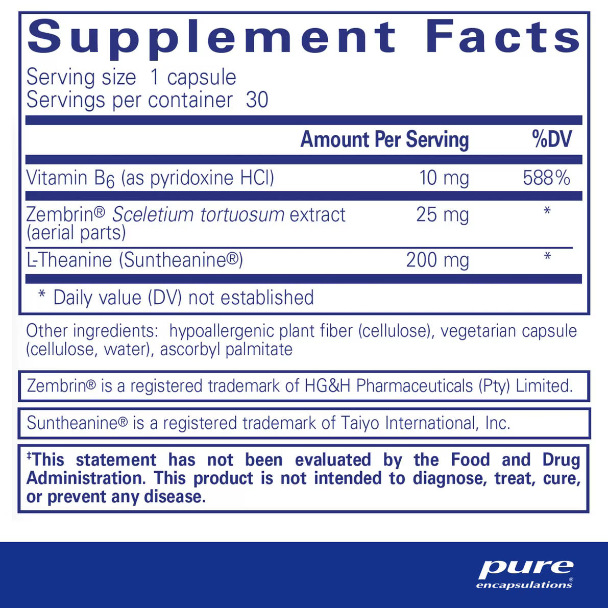 Pure Encapsulations Rapid Calm