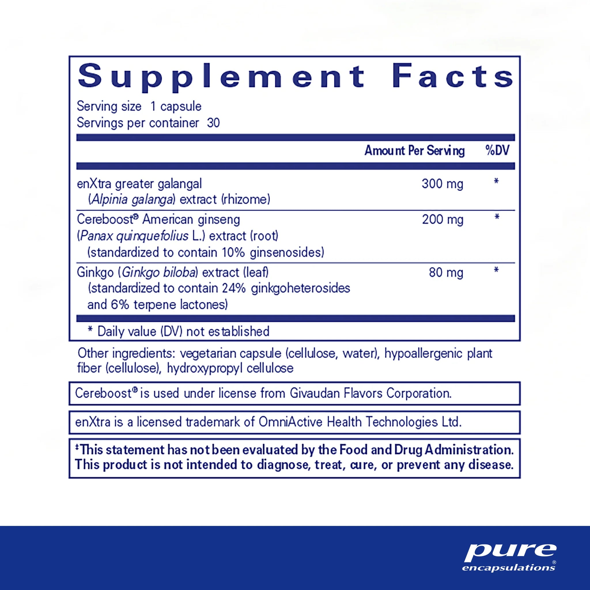 Pure Encapsulations Rapid Mental Energy