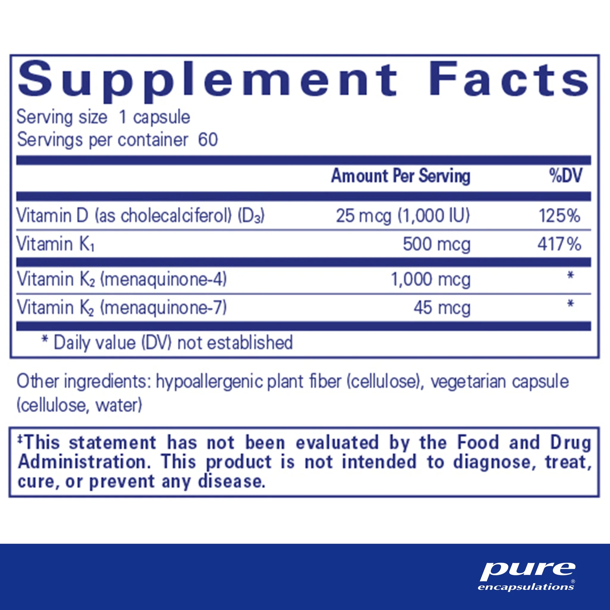 Pure Encapsulations Synergy K