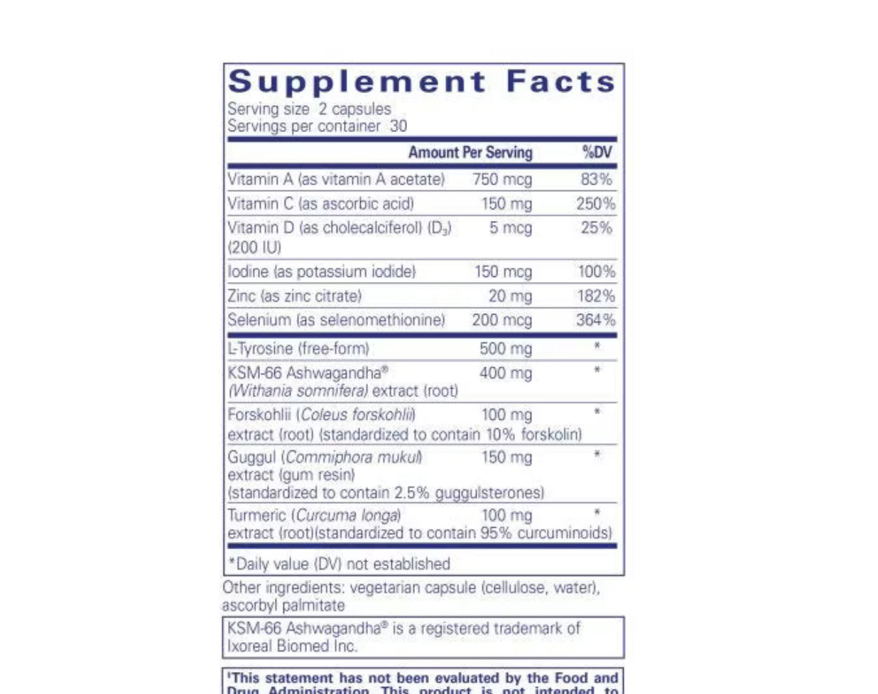 Pure Encapsulations Thyroid Support Complex