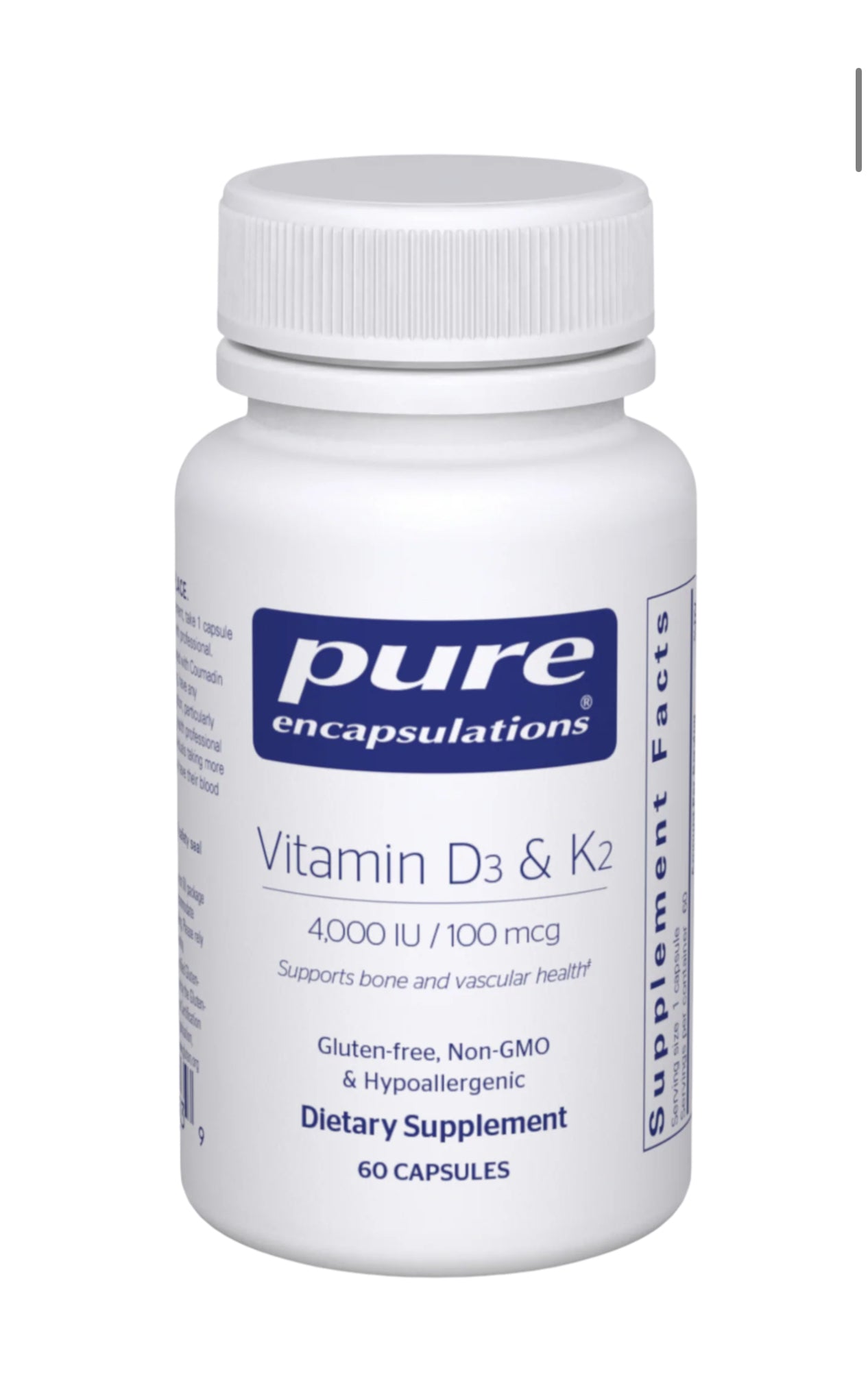 Pure Encapsulations Vitamin D3 & K2