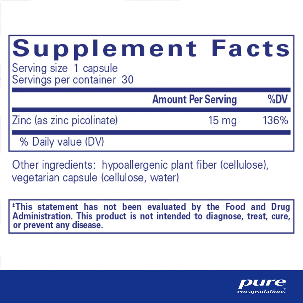 Pure Encapsulations Zinc 15