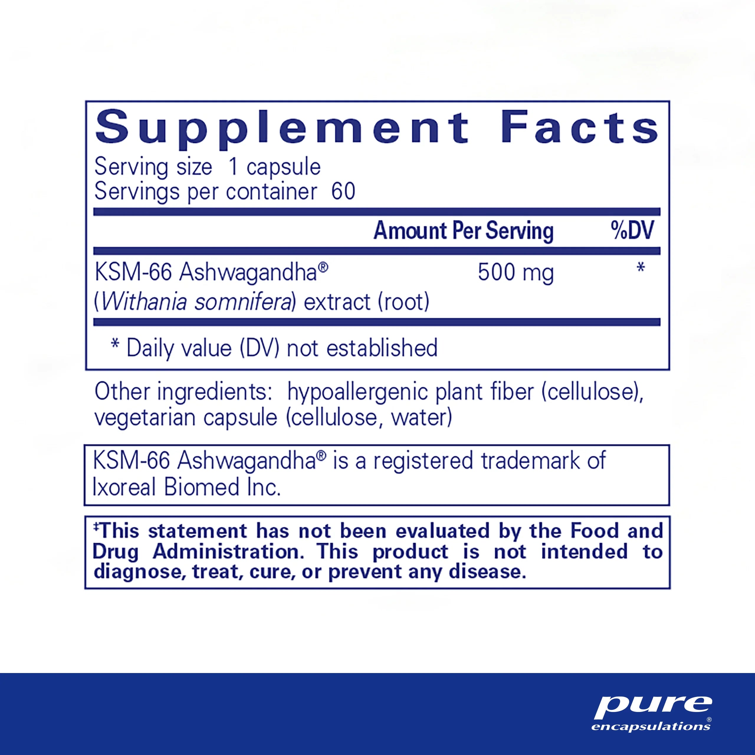 Pure Encapsulations Ashwagandha
