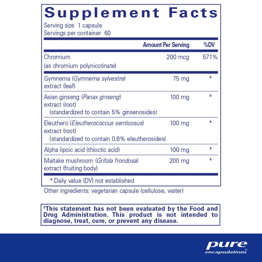 Pure Encapsulations Glucose Support Formula