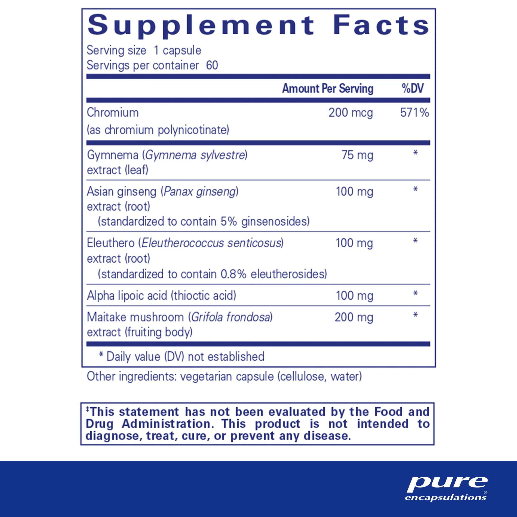 Pure Encapsulations Glucose Support Formula
