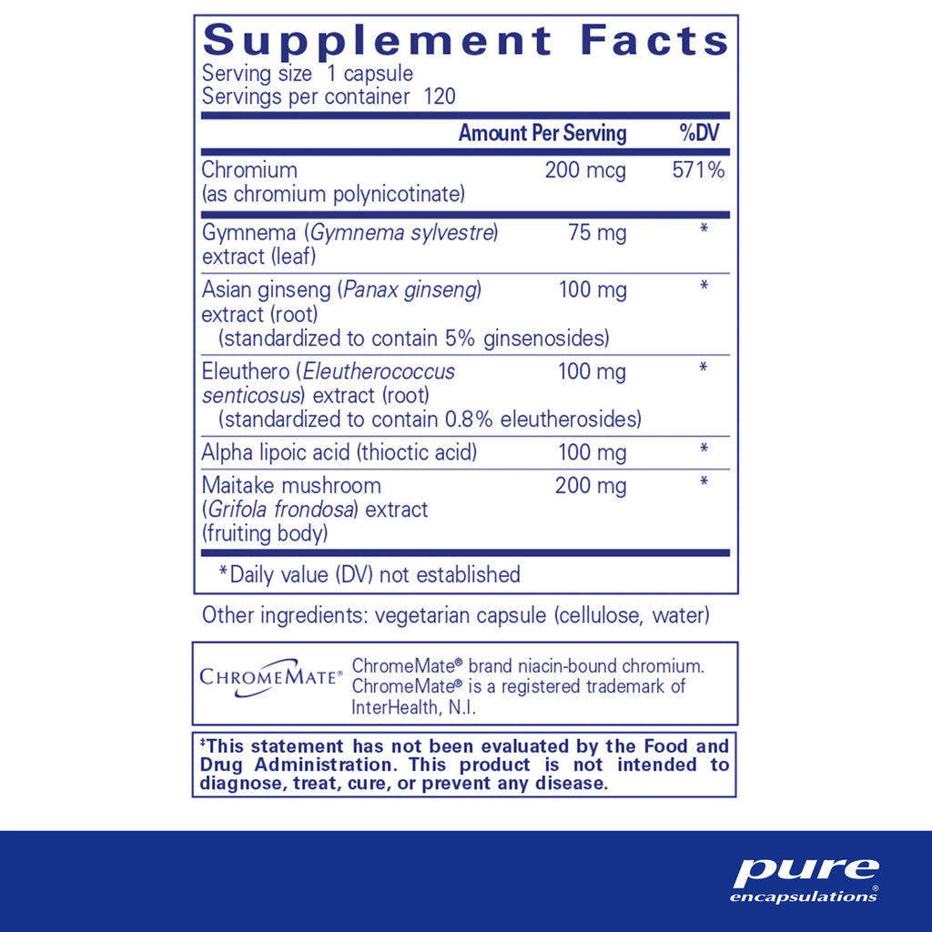 Pure Encapsulations Glucose Support Formula