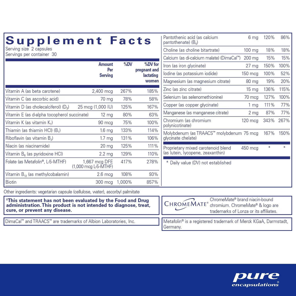 Pure Encapsulations PreNatal Nutrients