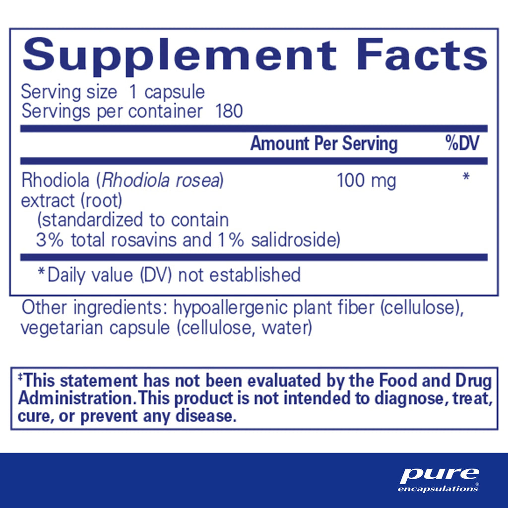Pure Encapsulations Rhodiola Rosea