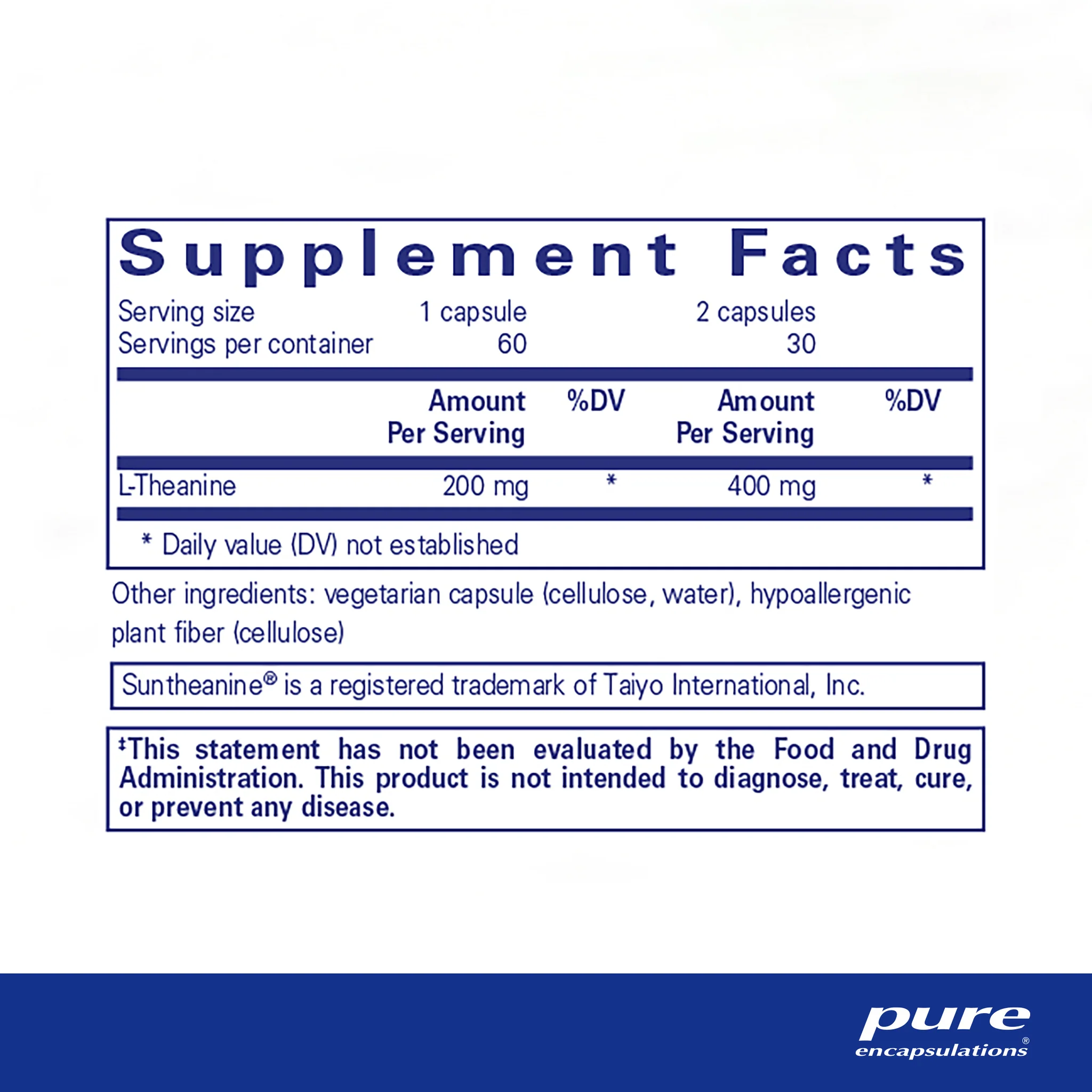 Pure Encapsulations L-Theanine